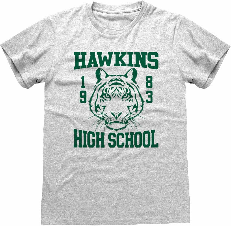 T-Shirt Stranger Things Hawkins High School Heather Grey 2XL T-Shirt