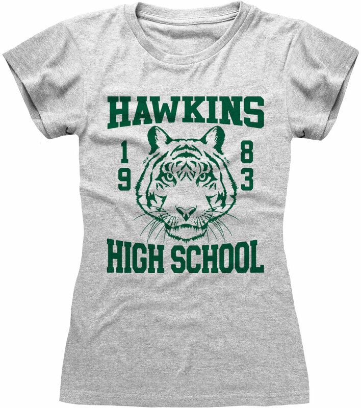 Tričko Stranger Things Hawkins High School Ladies Heather Grey M Tričko