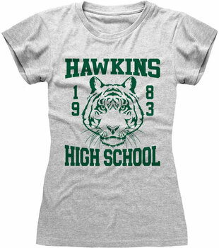 Tričko Stranger Things Hawkins High School Ladies Heather Grey M Tričko - 1