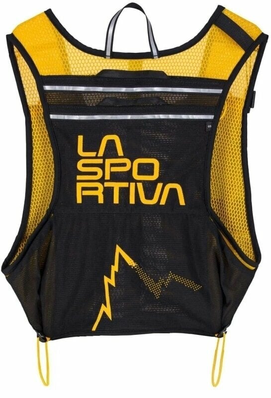 Running backpack La Sportiva Racer Vest Black/Yellow L Running backpack