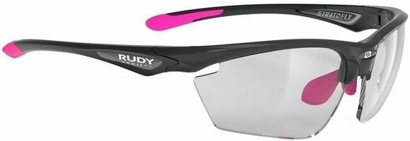 Cycling Glasses Rudy Project Stratofly Black Gloss/ImpactX Photochromic 2 Black Cycling Glasses - 1