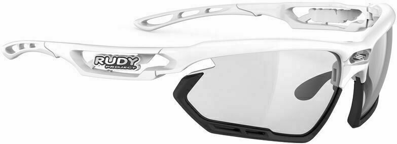 Gafas de ciclismo Rudy Project Fotonyk White Gloss/Black/ImpactX Photochromic 2 Black Gafas de ciclismo