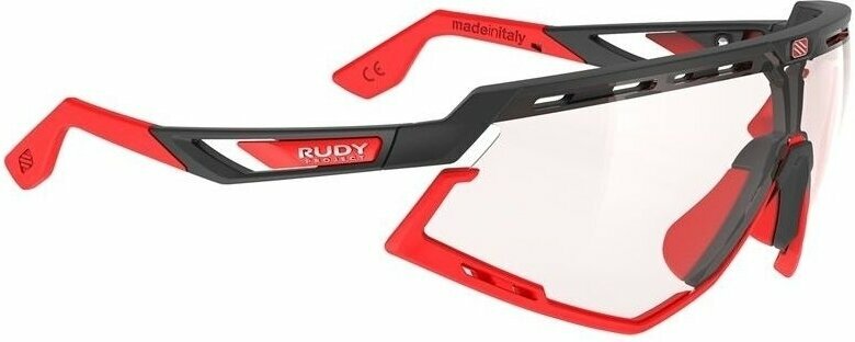 Óculos de ciclismo Rudy Project Defender Black Matte/Red Fluo/ImpactX Photochromic 2 Red Óculos de ciclismo