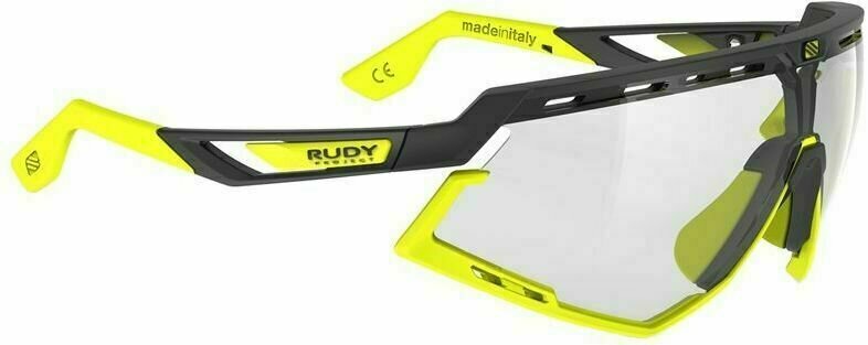 Fahrradbrille Rudy Project Defender Black Matte/Yellow Fluo/ImpactX Photochromic 2 Laser Black Fahrradbrille
