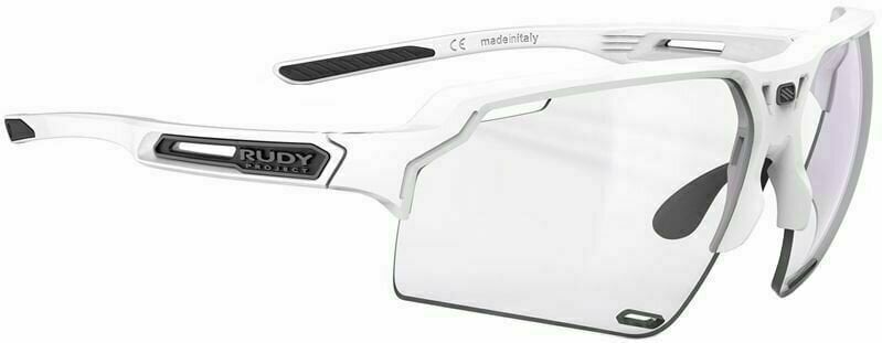 Cykelbriller Rudy Project Deltabeat White Gloss/ImpactX Photochromic 2 Laser Purple Cykelbriller