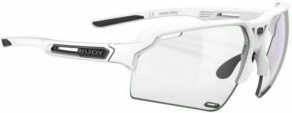 Cycling Glasses Rudy Project Deltabeat White Gloss/ImpactX Photochromic 2 Laser Purple Cycling Glasses - 1