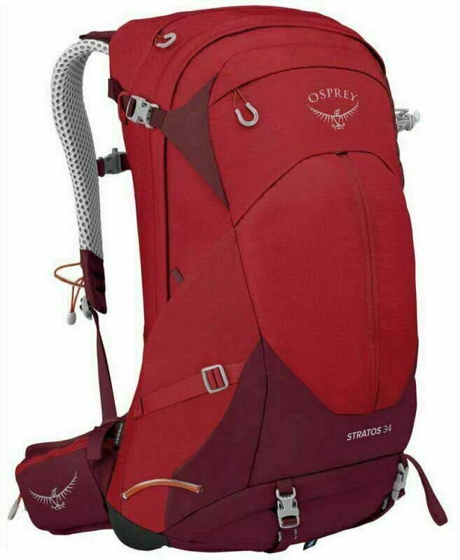 Outdoor Backpack Osprey Stratos 34 Poinsettia Red Outdoor Backpack