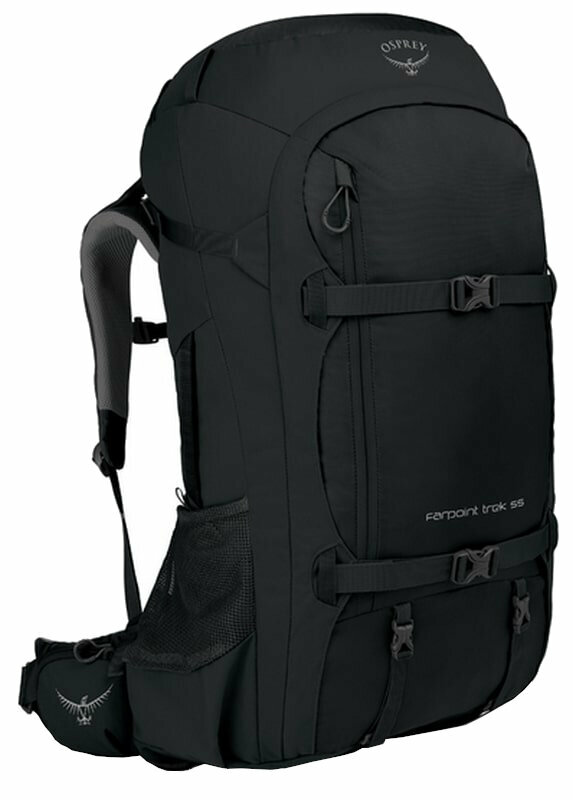Outdoor Backpack Osprey Farpoint Trek II 55 Black Outdoor Backpack