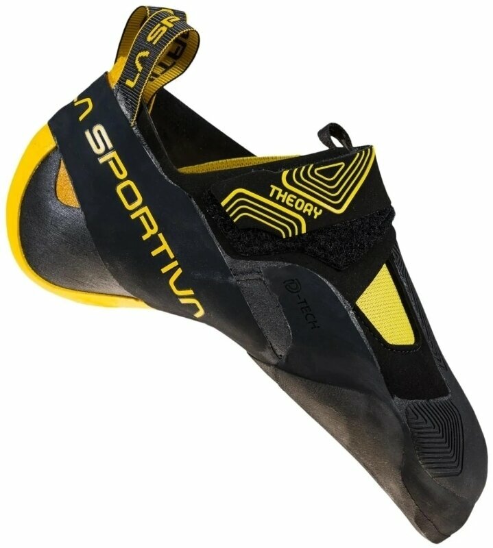 Chaussons d'escalade La Sportiva Theory Black/Yellow 42,5 Chaussons d'escalade