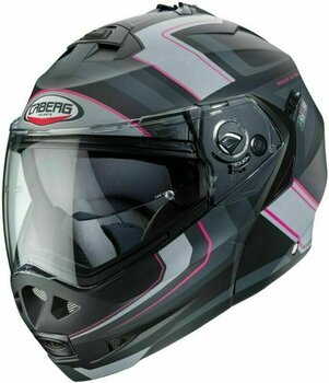 Helmet Caberg Duke II Tour Matt Black/Pink/Anthracite/Silver S Helmet - 1
