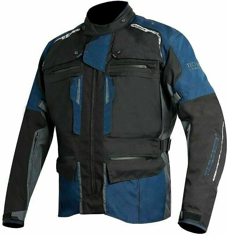 Textilní bunda Trilobite 2091 Rideknow Tech-Air Black/Dark Blue/Grey XL Textilní bunda