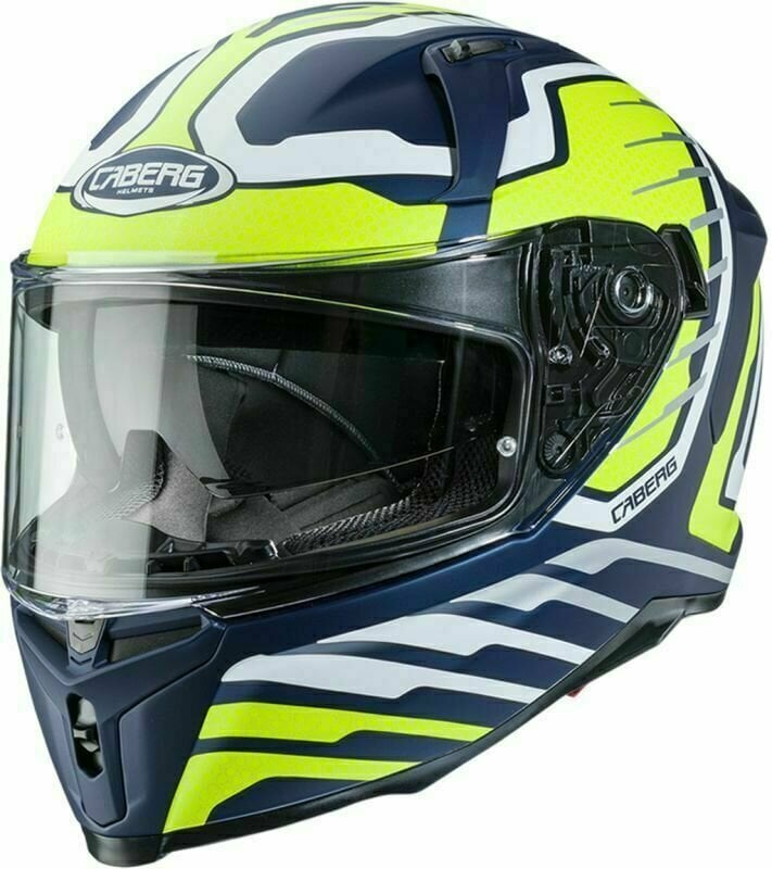 Helmet Caberg Avalon Forge Matt Blue Yama/White/Yellow Fluo S Helmet