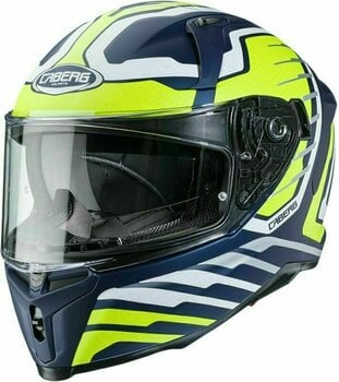 Helmet Caberg Avalon Forge Matt Blue Yama/White/Yellow Fluo L Helmet - 1