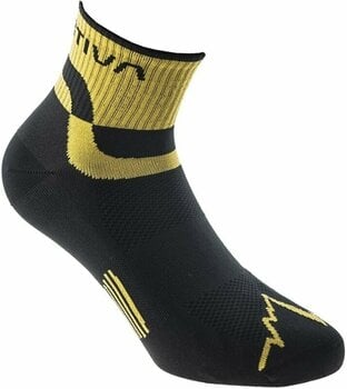 Löparstrumpor La Sportiva Trail Running Socks Black/Yellow S Löparstrumpor - 1