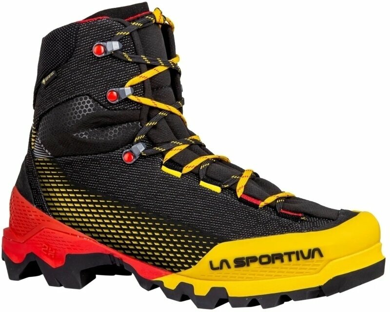 Levně La Sportiva Aequilibrium ST GTX Black/Yellow 43 Pánské outdoorové boty