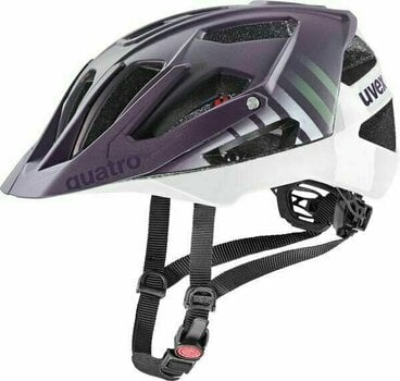 Bike Helmet UVEX Quatro CC Plum/White Mat 56-61 Bike Helmet - 1