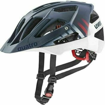 Bike Helmet UVEX Quatro CC Deep Space/White Matt 52-57 Bike Helmet - 1