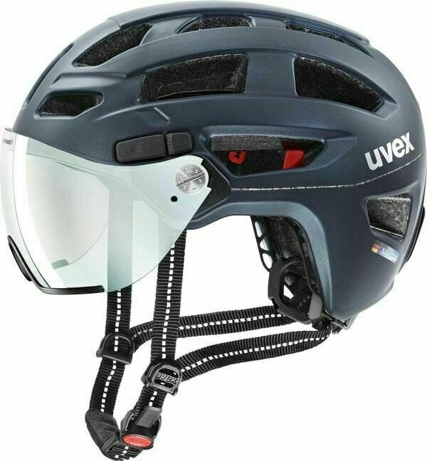 Bike Helmet UVEX Finale Visor Vario Deep Space Mat 52-57 Bike Helmet