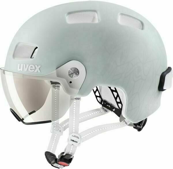 55-58 cm Uvex Unisex's Rush Visor Bike Helmet Papyrus-Grey mat