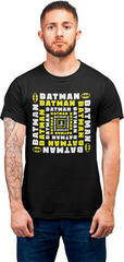 Skjorta Batman Square Name T-shirt med korta ärmar/Black/Kort