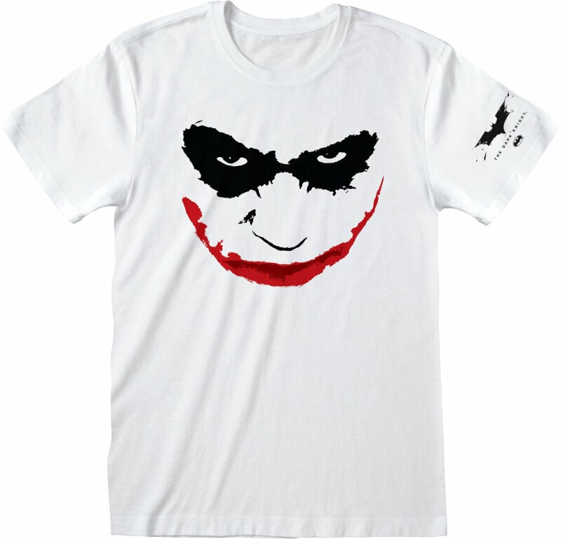 Tričko The Dark Knight Joker Smile White L Tričko