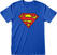 Camiseta de manga corta Superman Camiseta de manga corta Logo Unisex Azul M