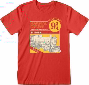 T-shirt Harry Potter Hogwarts Express Manual Cover Red 2XL T-shirt - 1