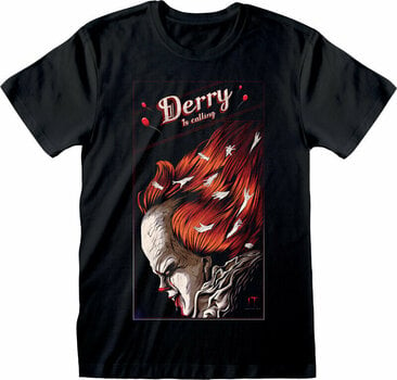 Camiseta de manga corta IT Chapter 2 Camiseta de manga corta Derry Is Calling Unisex Black 2XL - 1