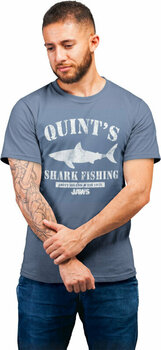 Shirt Jaws Shirt Quint's Shark Fishing Unisex Heather Royal L - 1