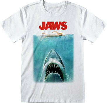 T-shirt Jaws T-shirt Poster Unisex White M - 1