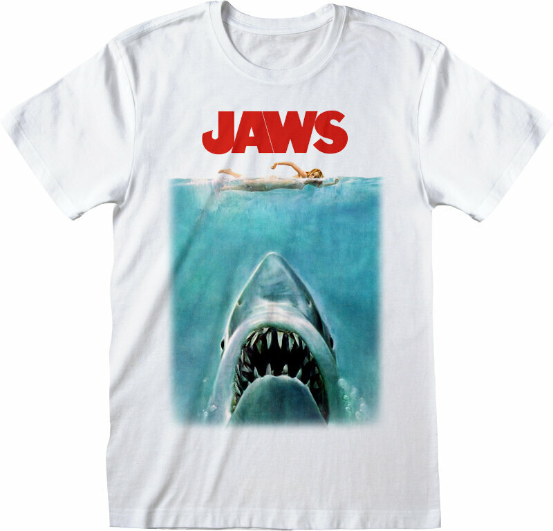 T-shirt Jaws T-shirt Poster JH White L