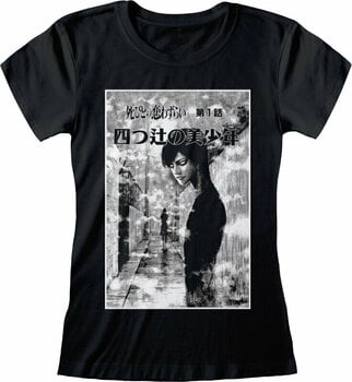 Shirt Junji Ito Shirt Black And White Dames Black S - 1