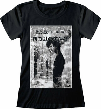 Camiseta de manga corta Junji Ito Camiseta de manga corta Black And White Mujer Black M - 1