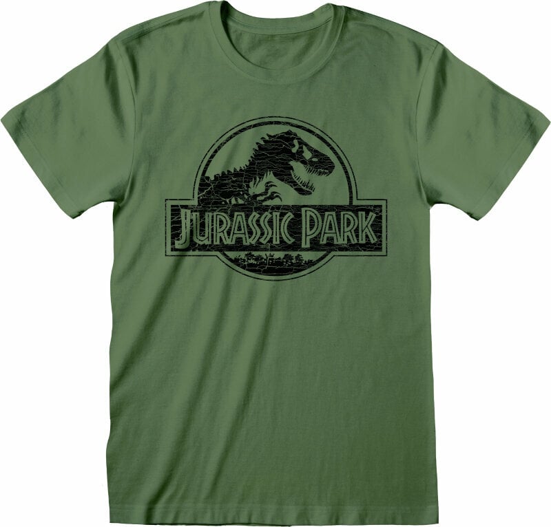 T-Shirt Jurassic Park Mono Logo Green 2XL T-Shirt