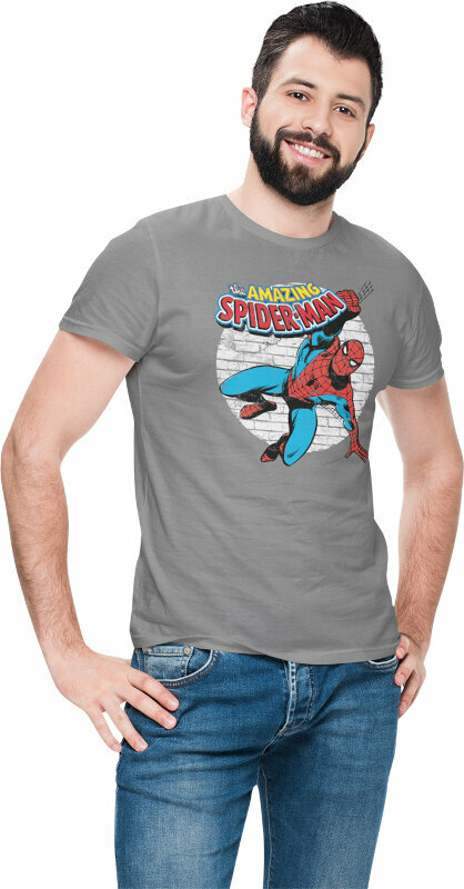 Camiseta de manga corta Marvel Camiseta de manga corta Spidey Spotlight Black M