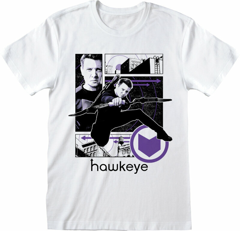 Tričko Hawkeye Tričko Comic Page Unisex White S