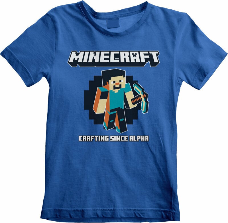 Tričko Minecraft Crafting Since Alpha Blue 3 - 4 roky Tričko