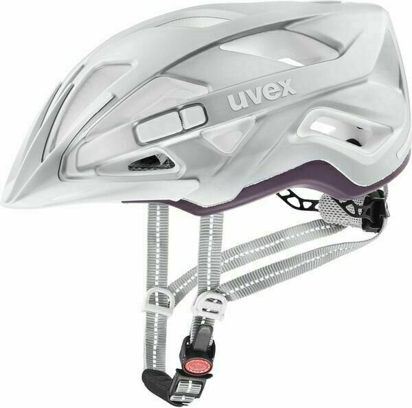 Каска за велосипед UVEX City Active Silver Plum Mat 56-60 Каска за велосипед