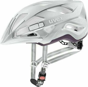 Capacete de bicicleta UVEX City Active Silver Plum Mat 56-60 Capacete de bicicleta - 1