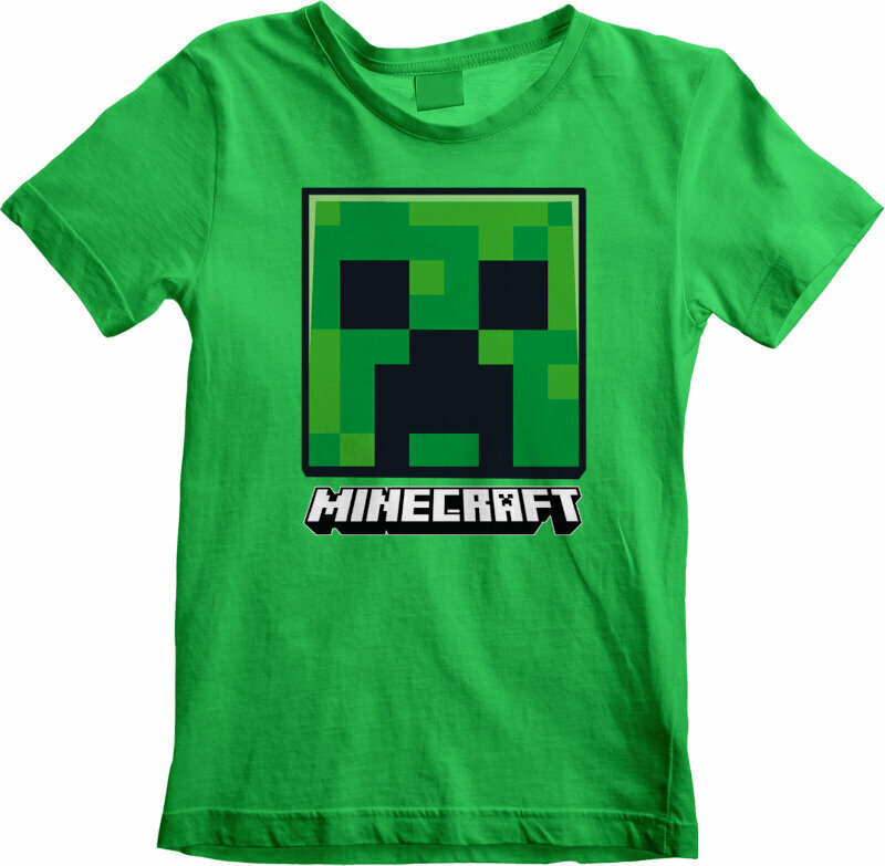 Tričko Minecraft Creeper Face Green 12 - 13 let Tričko