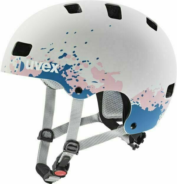Dětská cyklistická helma UVEX Kid 3 CC Grey/Grapefruit Mat 51-55 Dětská cyklistická helma