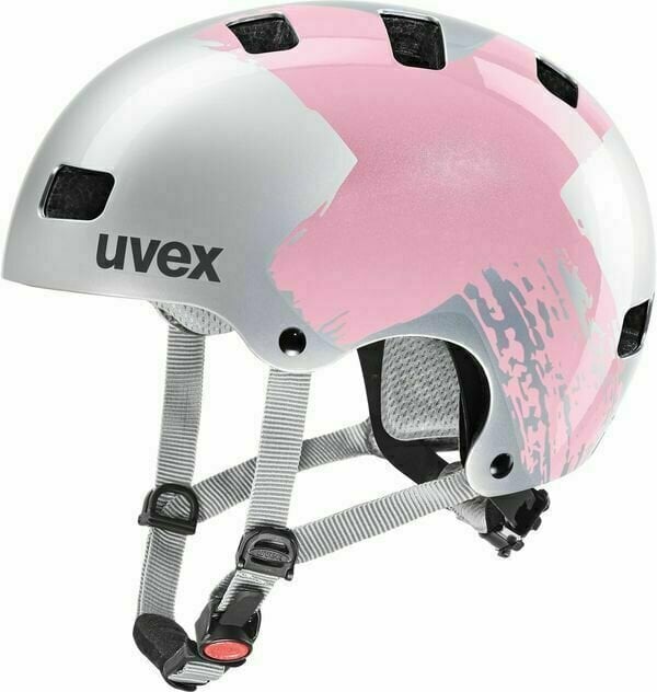 Dětská cyklistická helma UVEX Kid 3 Silver/Rosé 51-55 Dětská cyklistická helma