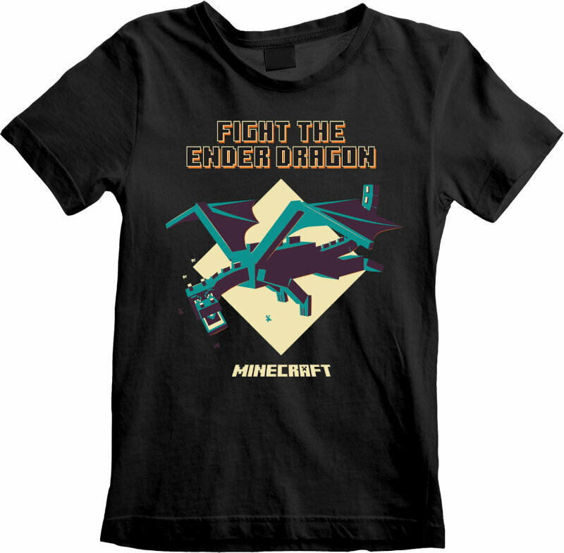 Koszulka Minecraft Koszulka Ender Dragon Unisex Black 12 - 13 Years