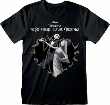 Tričko The Nightmare Before Christmas Bat Heart Black 2XL Tričko - 1