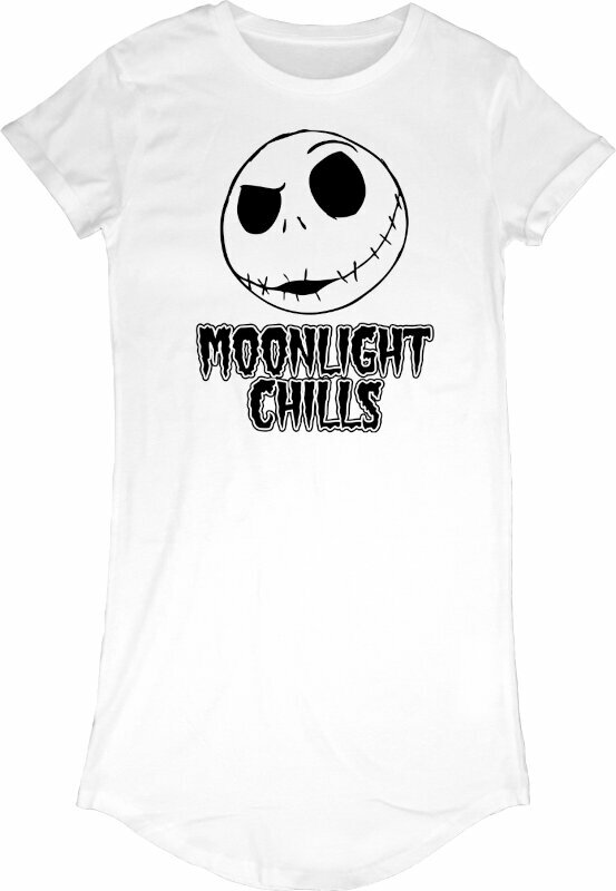 T-Shirt The Nightmare Before Christmas T-Shirt Moonlight Chills White L