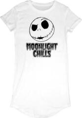 Skjorta The Nightmare Before Christmas Moonlight Chills T-shirt med korta ärmar/White/Kort