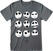 T-Shirt The Nightmare Before Christmas Many Faces Of Jack Charcoal L T-Shirt