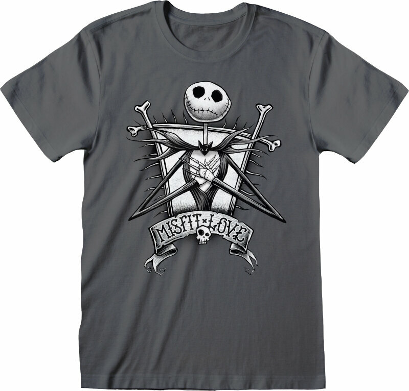 T-shirt The Nightmare Before Christmas Misfit Charcoal XL T-shirt