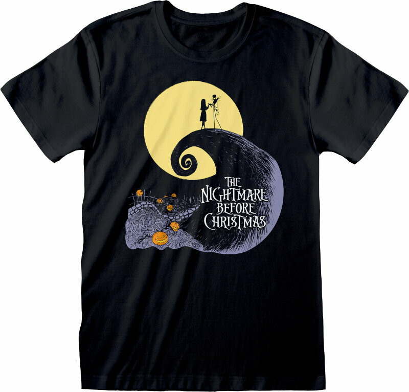 T-Shirt The Nightmare Before Christmas T-Shirt Silhouette Unisex Black L
