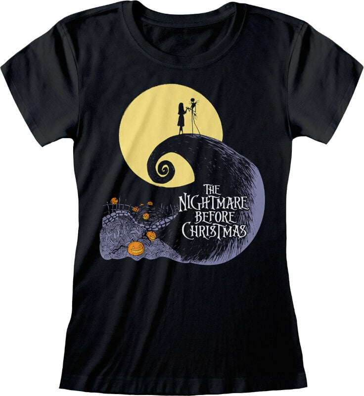 Tričko The Nightmare Before Christmas Silhouette (Fitted) Black 2XL Tričko